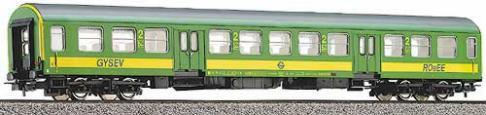 Passenger car type "Halberstadt" 2nd class<br /><a href='images/pictures/Sachsenmodelle/74537.jpg' target='_blank'>Full size image</a>